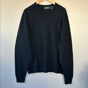 Byford Wool‎ Crewneck Pullover Jumper Sweater Sz L Black